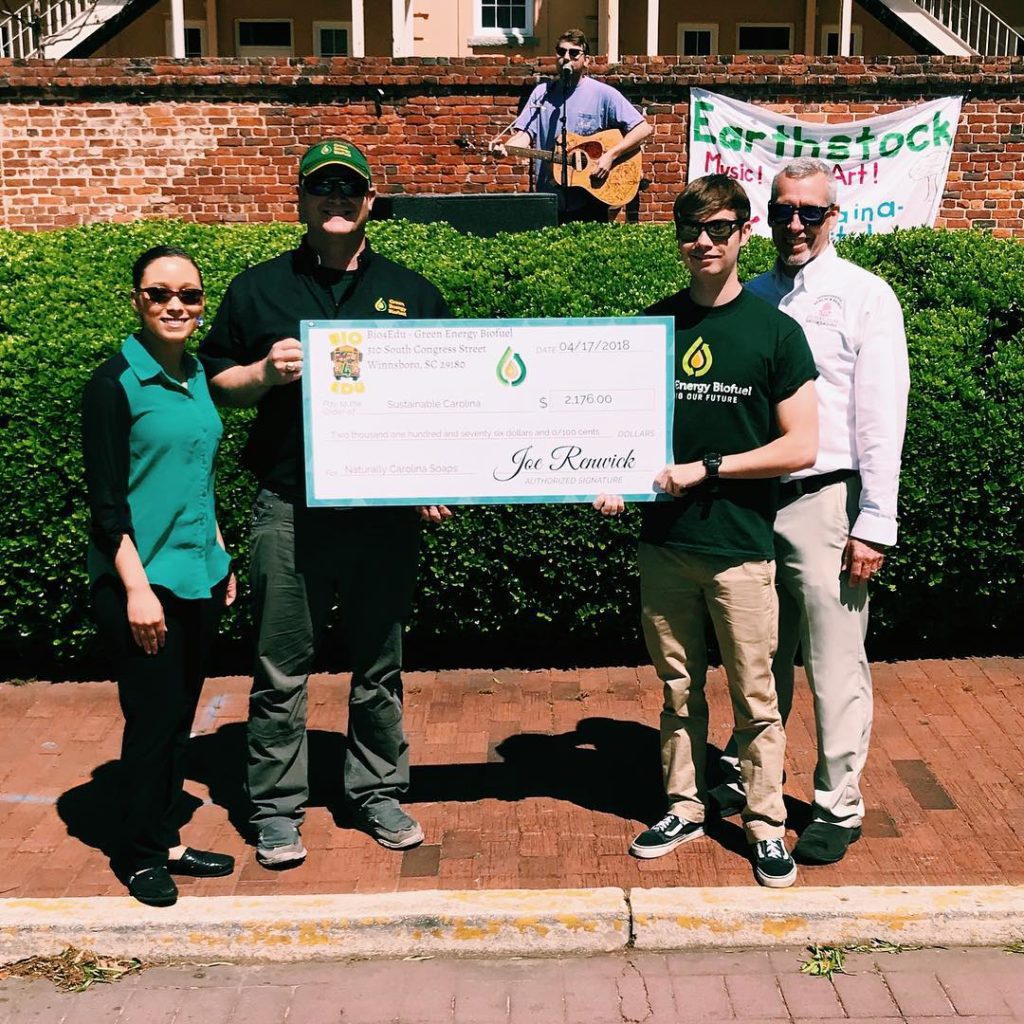 Green Energy Biofuel donates to Sustainable Carolina
