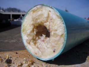 grease clogged pipe